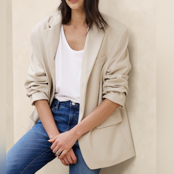 Banana Republic Jackets & Blazers - NWT BANANA REPUBLIC | Oversized Suit Blazer